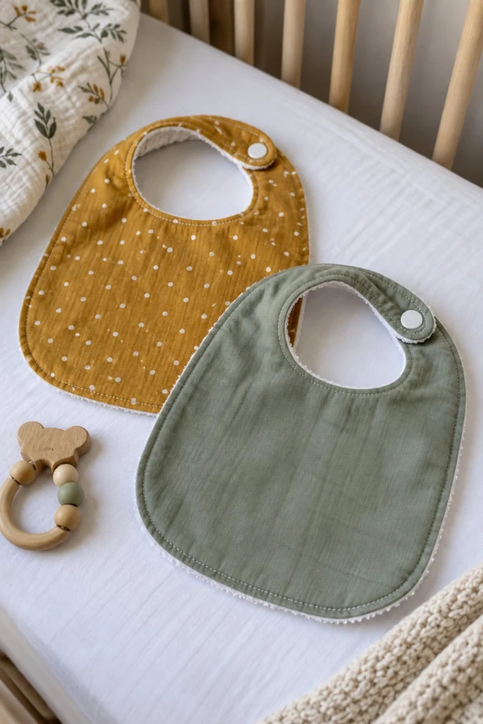 Baby Bib Free Sewing Pattern (Snap Closure)
