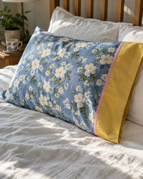 Burrito Pillowcase Free Sewing Pattern (Beginner Project)