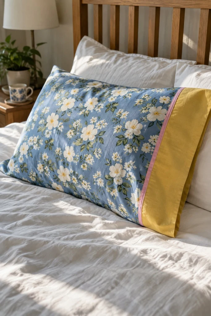Burrito Pillowcase Free Sewing Pattern (Beginner Project)
