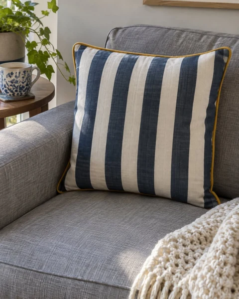Envelope Cushion Cover Free Sewing Pattern (No Zipper)