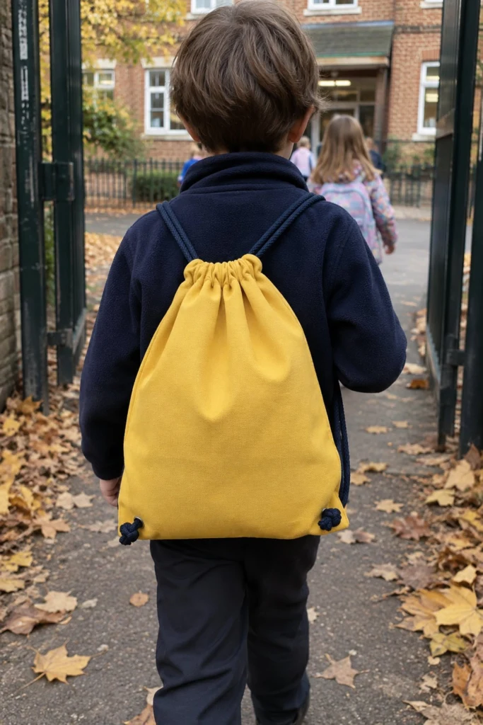 Kids Drawstring Backpack Free Sewing Pattern