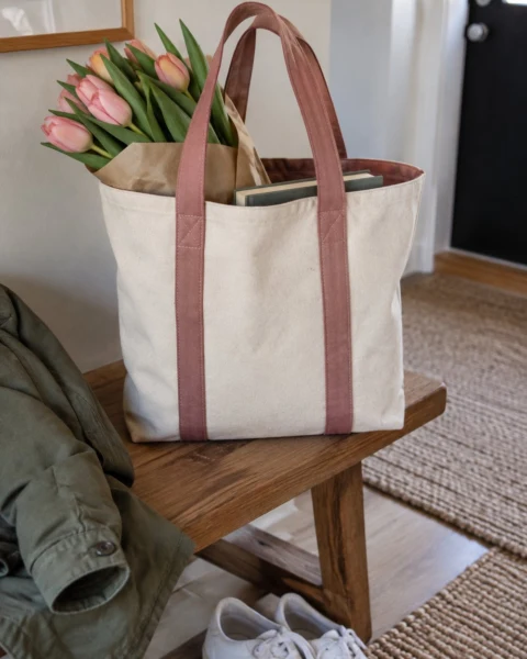 Lined Tote Bag Free Sewing Pattern (With Boxed Corners)