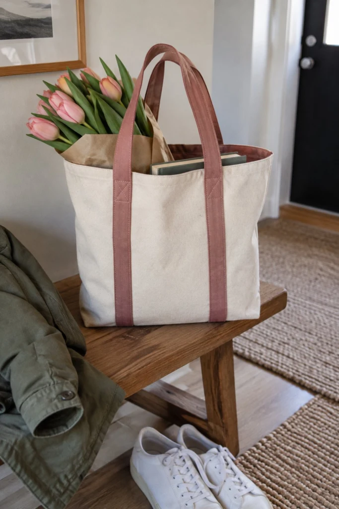 Lined Tote Bag Free Sewing Pattern (With Boxed Corners)