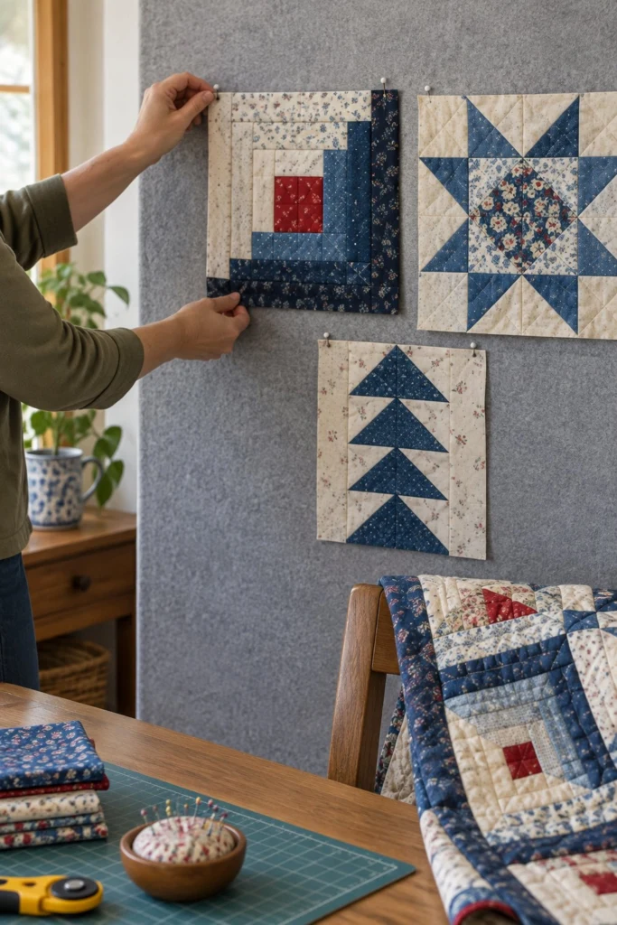 Log Cabin Quilt Block Free Pattern (12 in)